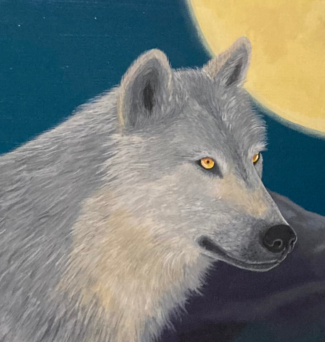 Painting of a Wolf